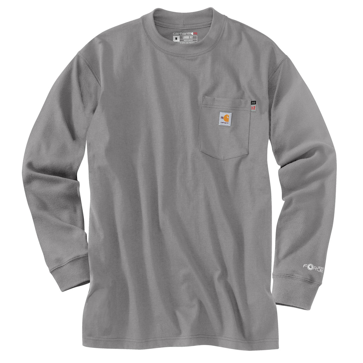 Carhartt Men&#39;s Flame Resistant Force Long Sleeve T-Shirt - Work World - Workwear, Work Boots, Safety Gear