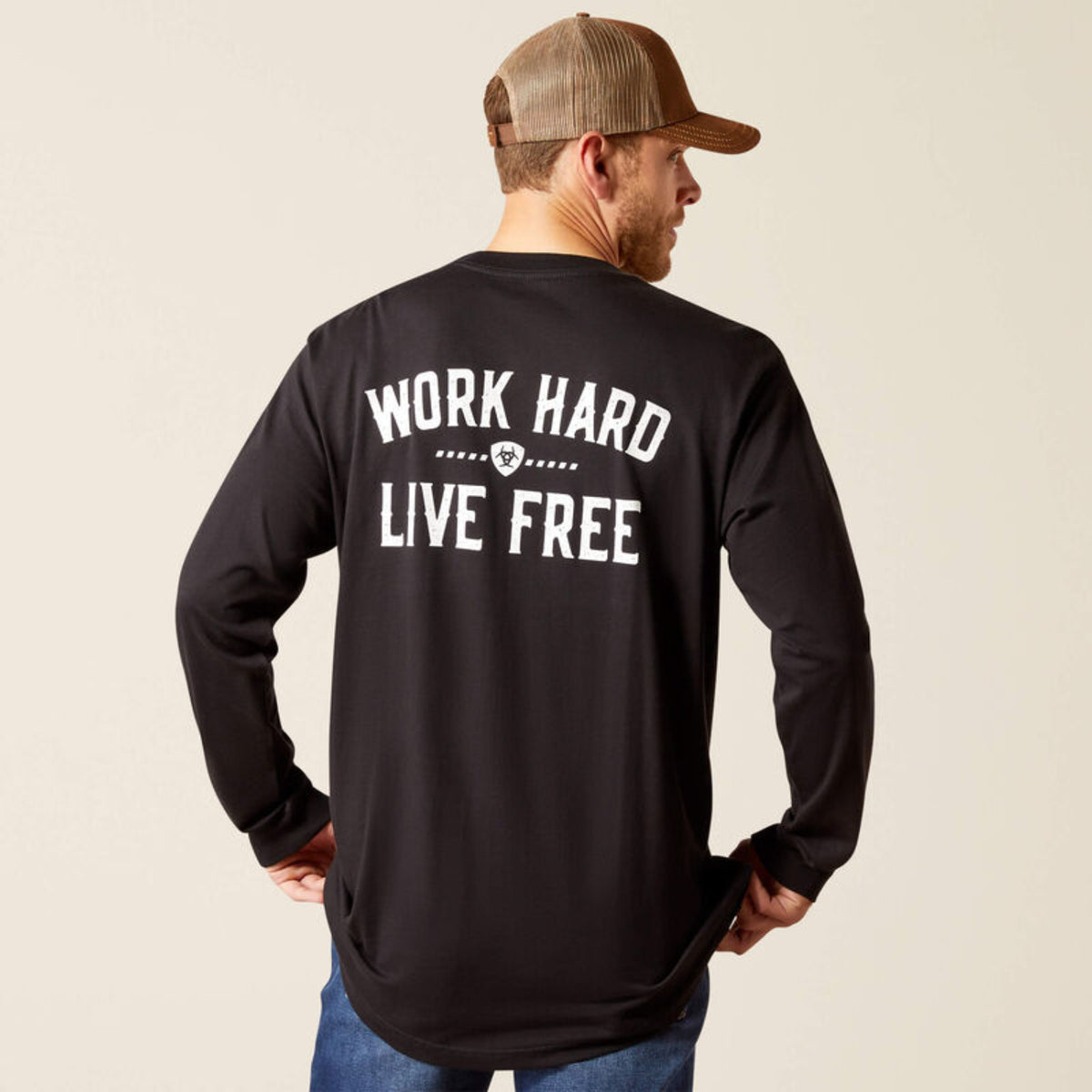 Ariat Men&#39;s Rebar CottonStrong Graphic Long Sleeve T-Shirt - Work World - Workwear, Work Boots, Safety Gear