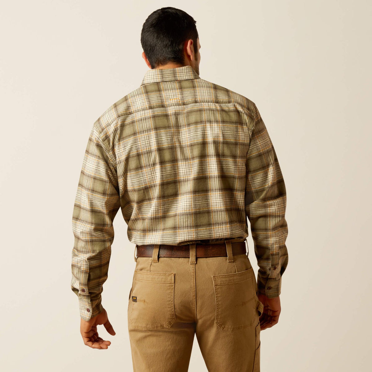 Ariat Men&#39;s Rebar Flannel DuraStretch Button-Down Work Shirt - Work World - Workwear, Work Boots, Safety Gear