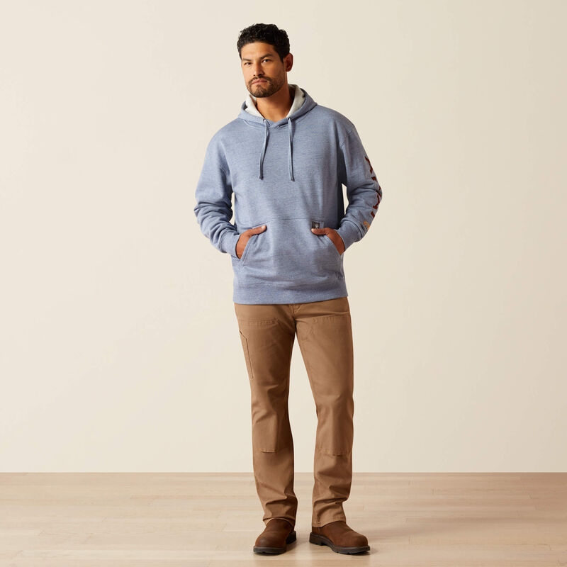 Ariat Rebar Logo Graphic Sleeve Hoodie - Work World - Workwear, Work Boots, Safety Gear