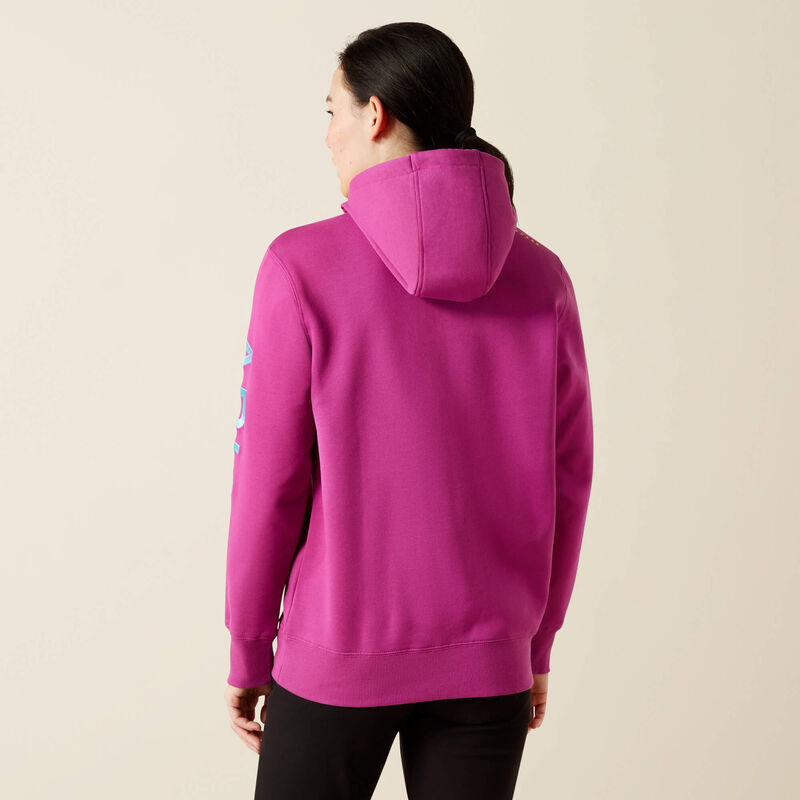 Ariat Women&#39;s Rebar Logo Graphic Sleeve Hoodie - Work World - Workwear, Work Boots, Safety Gear