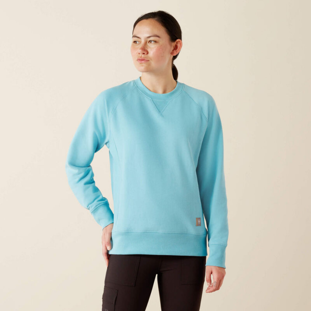 Ariat Women&#39;s Rebar Workman Washed Fleece Sweatshirt - Work World - Workwear, Work Boots, Safety Gear