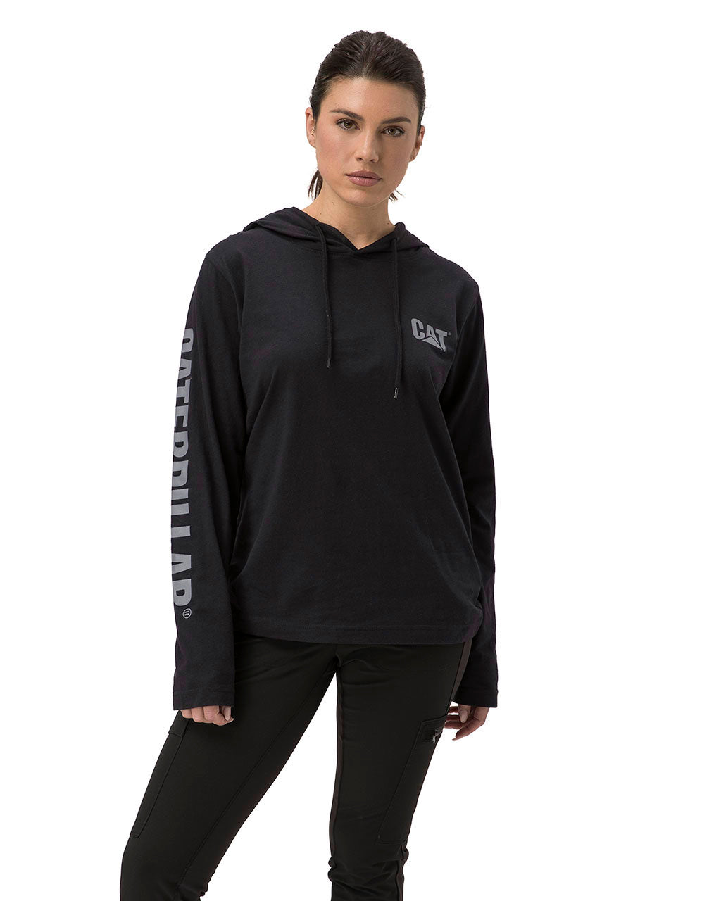 CAT Women&#39;s UPF Banner Hooded Long Sleeve T-Shirt - Work World - Workwear, Work Boots, Safety Gear
