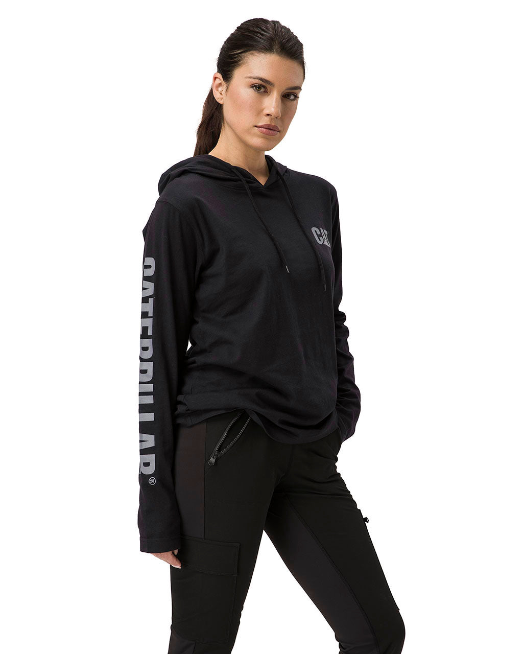 CAT Women&#39;s UPF Banner Hooded Long Sleeve T-Shirt - Work World - Workwear, Work Boots, Safety Gear