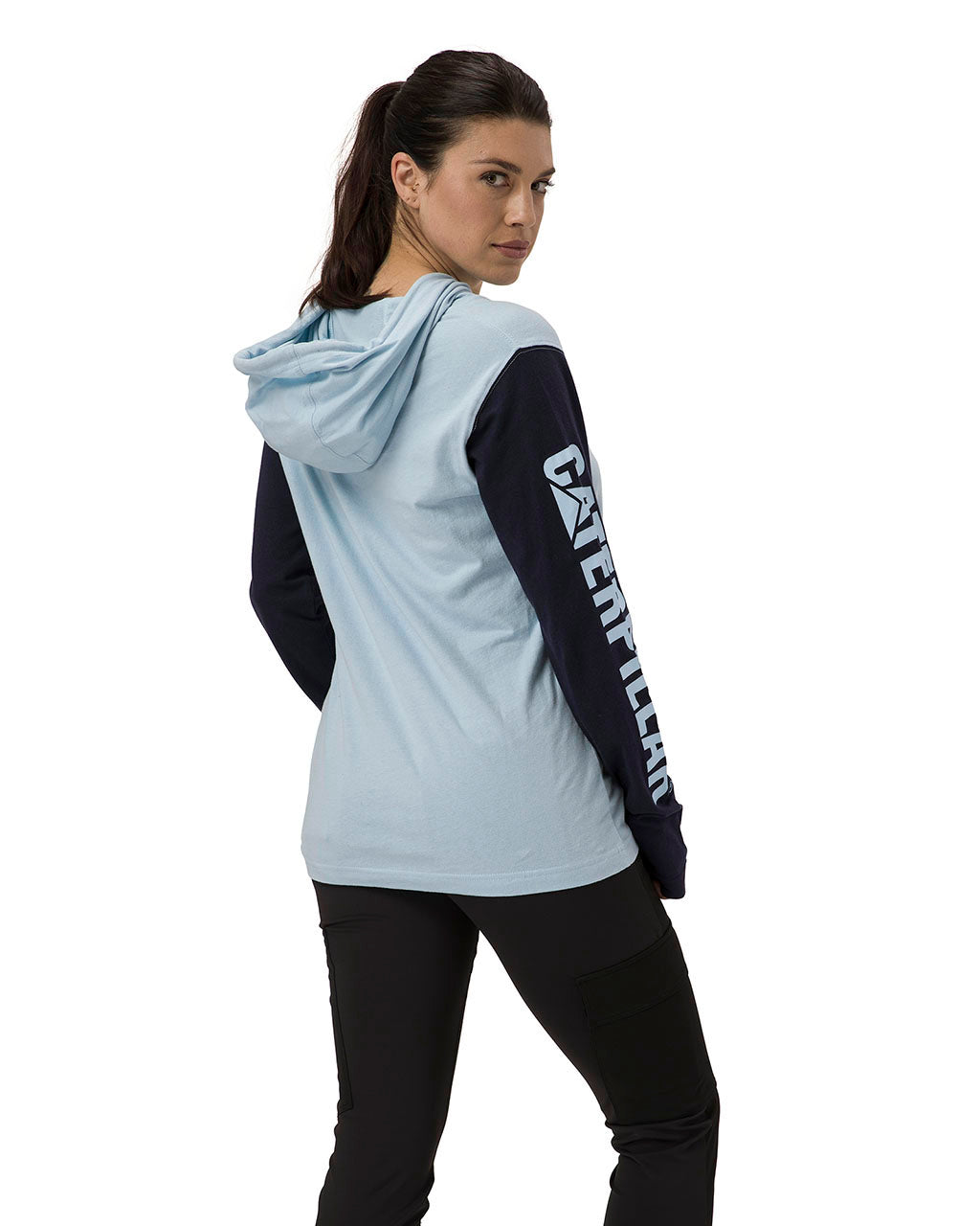 CAT Women&#39;s UPF Banner Hooded Long Sleeve T-Shirt - Work World - Workwear, Work Boots, Safety Gear