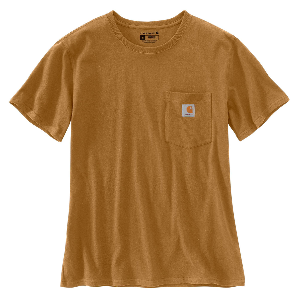 Carhartt Women&#39;s Short Sleeve Pocket T-Shirt_Carhartt Brown - Work World - Workwear, Work Boots, Safety Gear