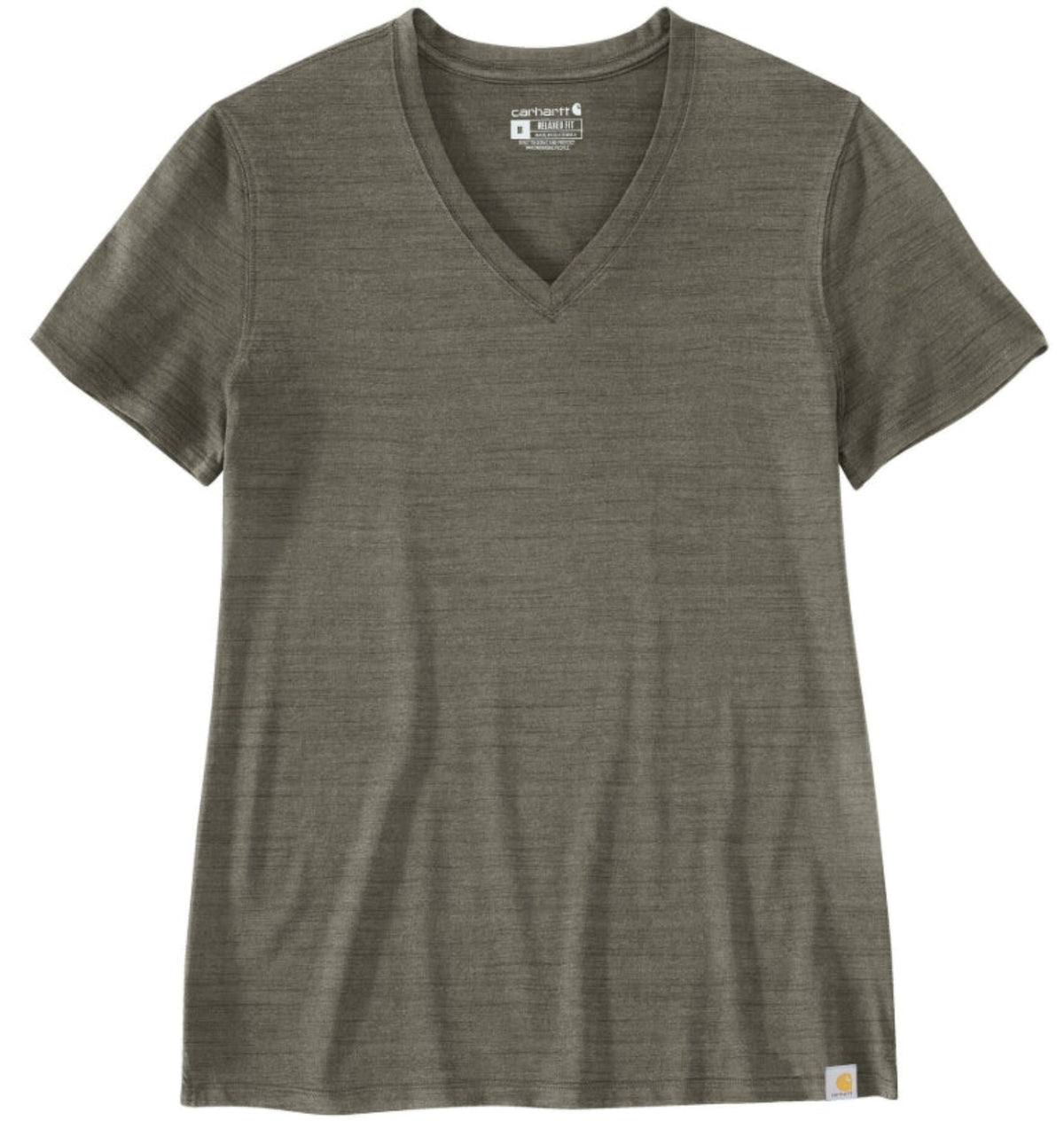 Carhartt Women&#39;s TENCEL Relaxed Fit Short Sleeve V-Neck T-Shirt - Work World - Workwear, Work Boots, Safety Gear