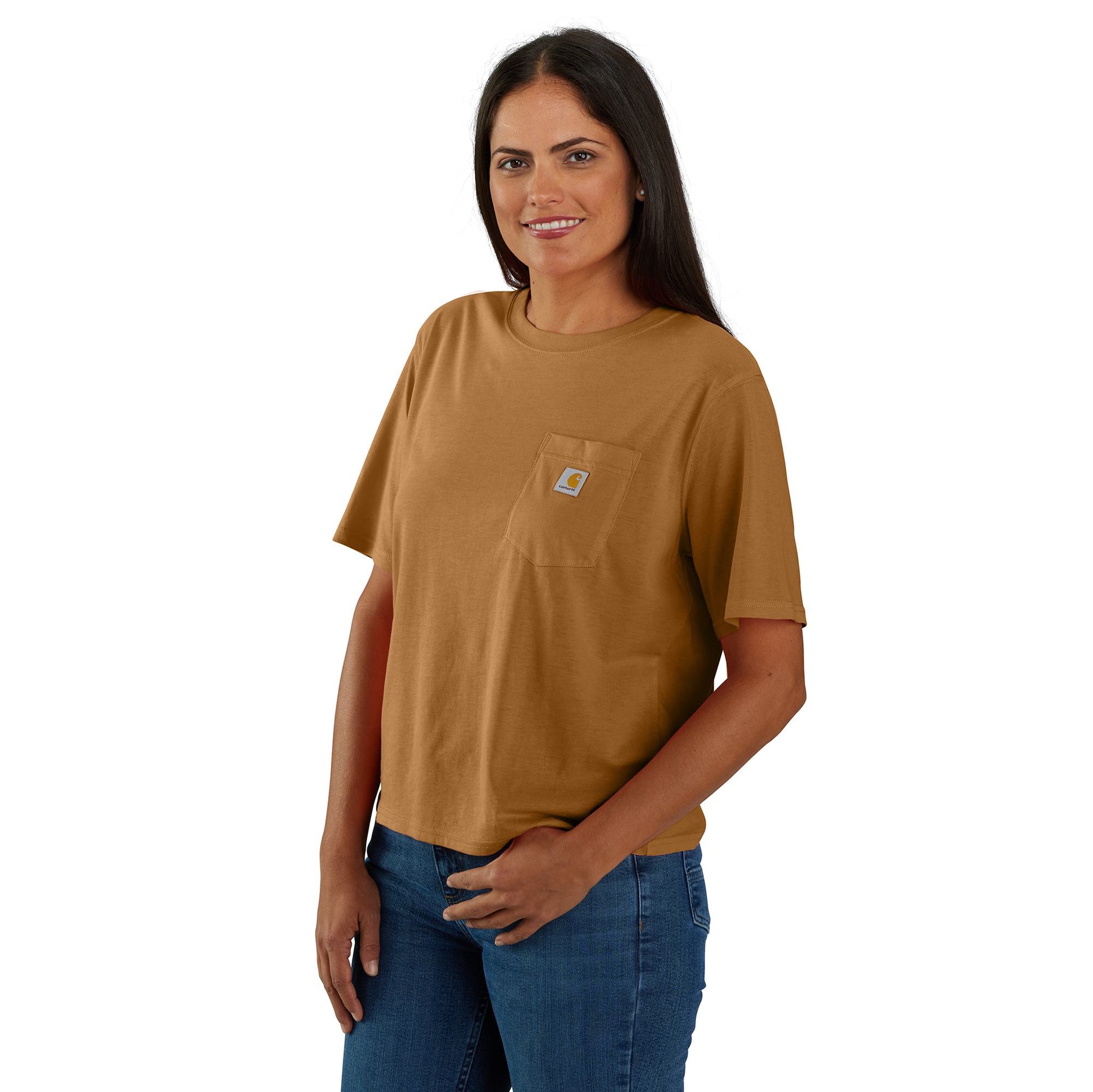 Carhartt Women's Tencel™ Loose Fit Lightweight Short Sleeve Crewneck T-Shirt - Work World - Workwear, Work Boots, Safety Gear