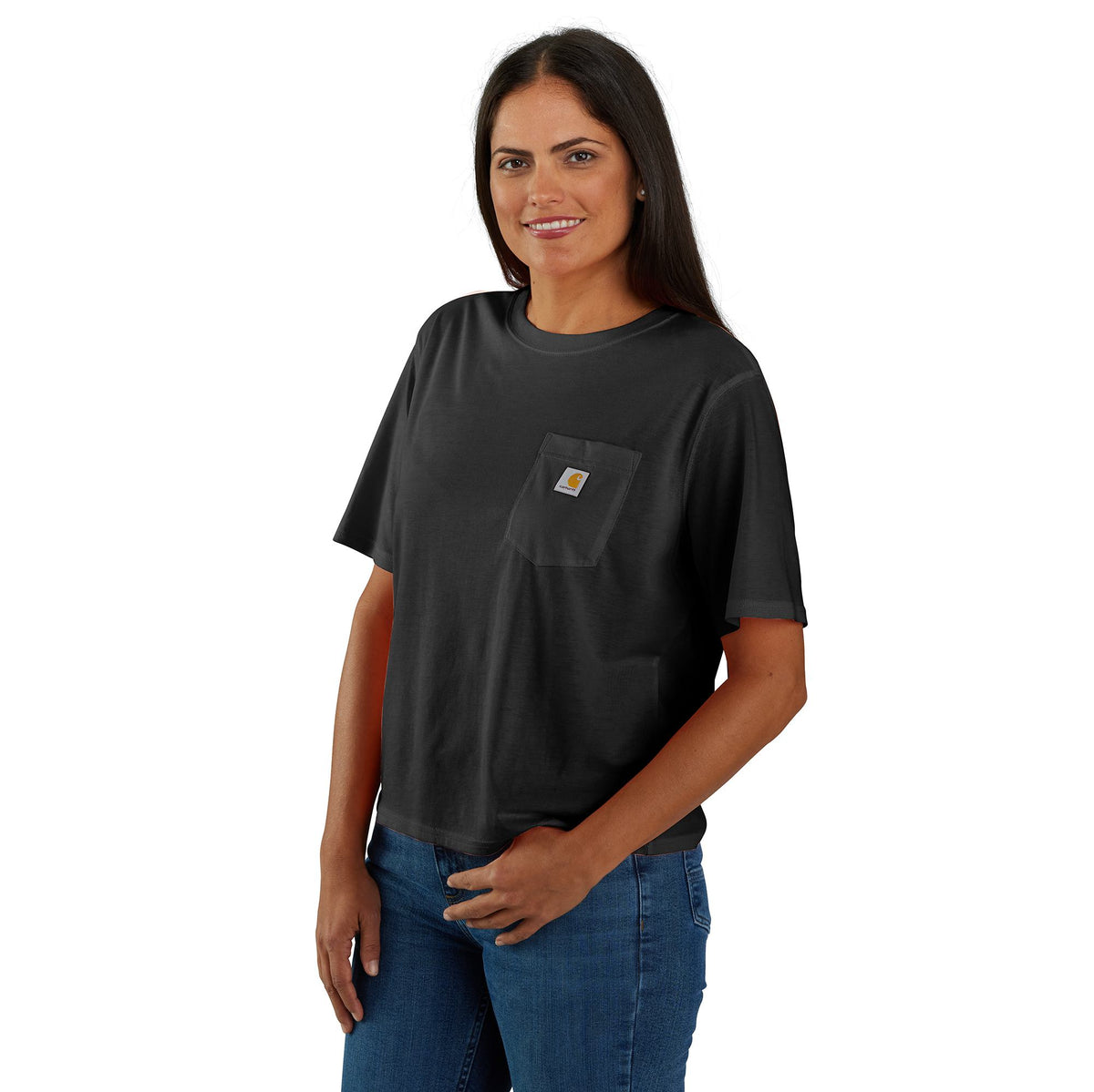 Carhartt Women&#39;s Tencel™ Loose Fit Lightweight Short Sleeve Crewneck T-Shirt - Work World - Workwear, Work Boots, Safety Gear