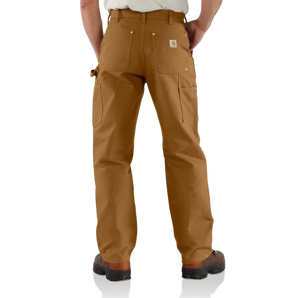 Carhartt Men&#39;s Loose Fit Firm Duck Double-Front Utility Work Pant_Carhartt Brown - Work World - Workwear, Work Boots, Safety Gear