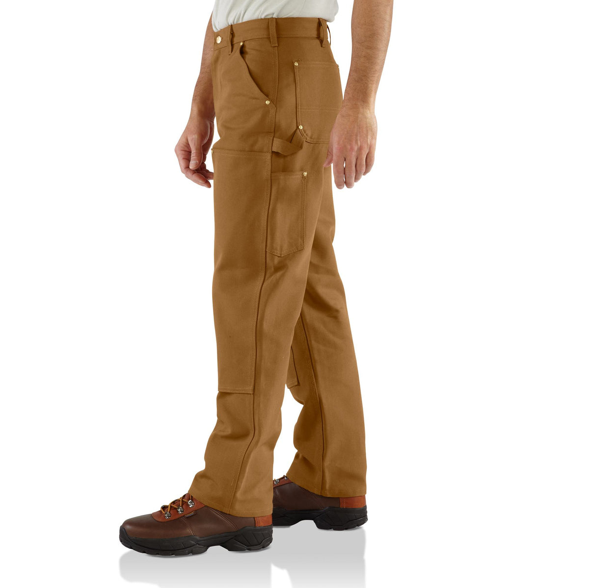 Carhartt Men&#39;s Loose Fit Firm Duck Double-Front Utility Work Pant_Carhartt Brown - Work World - Workwear, Work Boots, Safety Gear