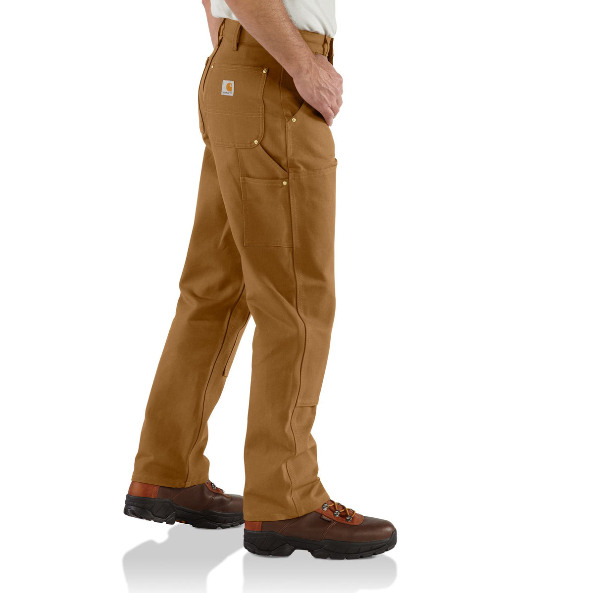 Carhartt Men&#39;s Loose Fit Firm Duck Double-Front Utility Work Pant_Carhartt Brown - Work World - Workwear, Work Boots, Safety Gear
