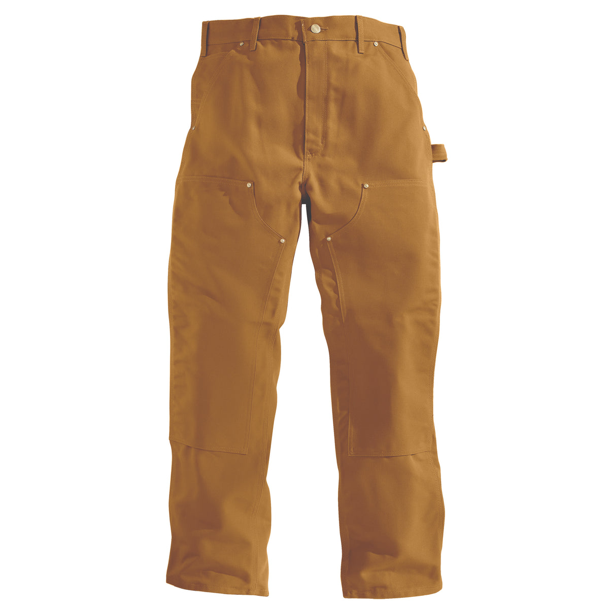 Carhartt Men&#39;s Loose Fit Firm Duck Double-Front Utility Work Pant_Carhartt Brown - Work World - Workwear, Work Boots, Safety Gear