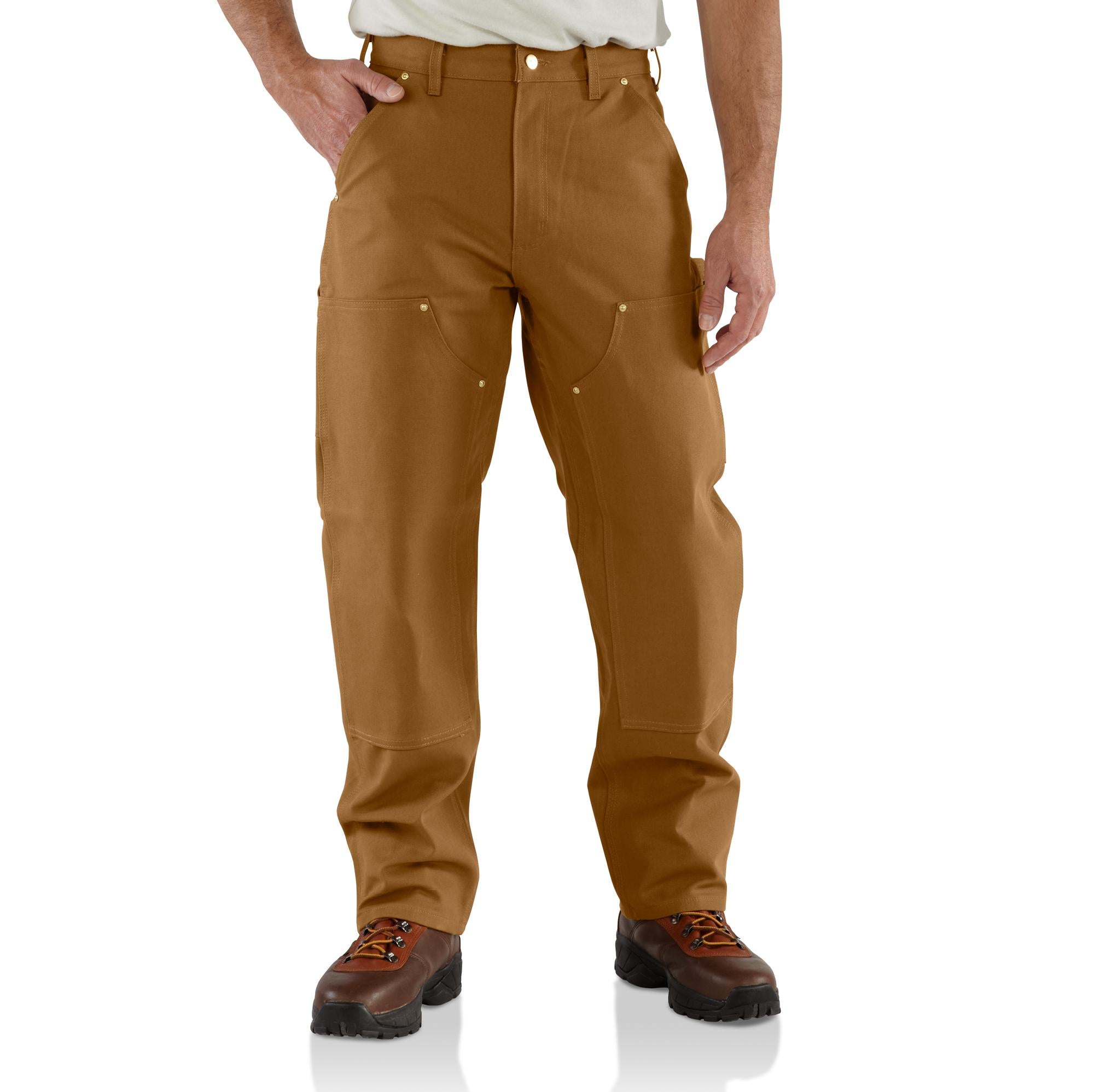 Carhartt Men's Loose Fit Firm Duck Double-Front Utility Work Pant_Carhartt Brown - Work World - Workwear, Work Boots, Safety Gear