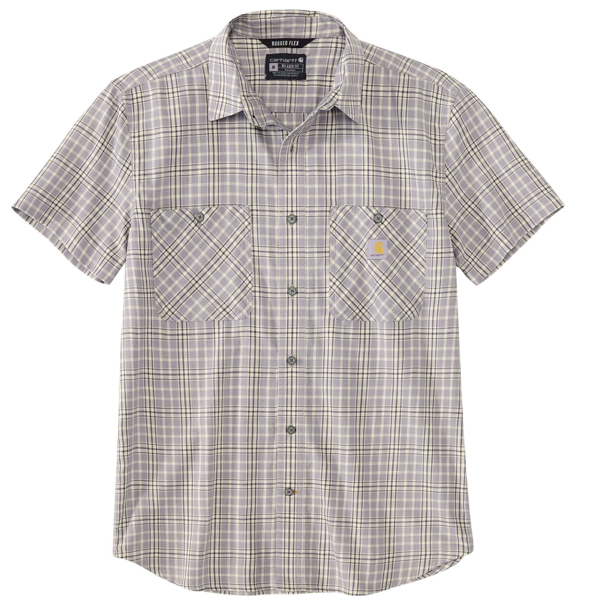 Carhartt Men's Rugged Flex Relaxed Fit Button-Down Short Sleeve Work Shirt - Work World - Workwear, Work Boots, Safety Gear