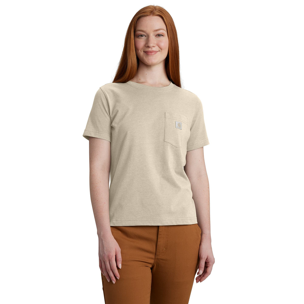 Carhartt Women&#39;s Relaxed Fit Lightweight Chest Pocket Short Sleeve T-Shirt - Work World - Workwear, Work Boots, Safety Gear