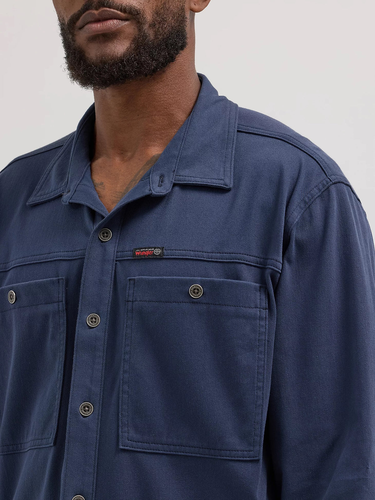 Wrangler ATG Men&#39;s Knit Button-Down Long Sleeve Work Shirt - Work World - Workwear, Work Boots, Safety Gear