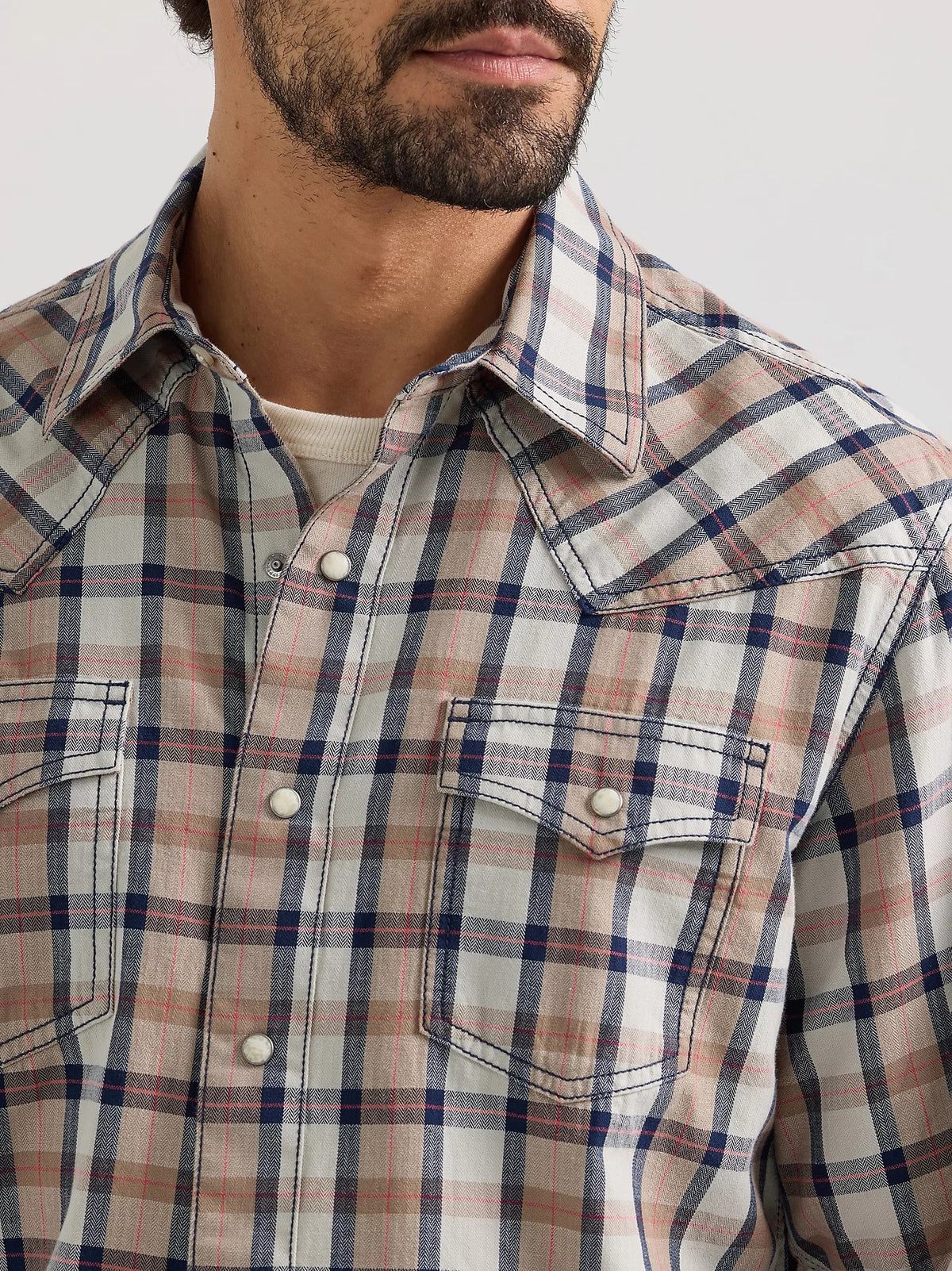 Wrangler Men&#39;s Retro® Premium Snap-Up Plaid Long Sleeve Work Shirt - Work World - Workwear, Work Boots, Safety Gear