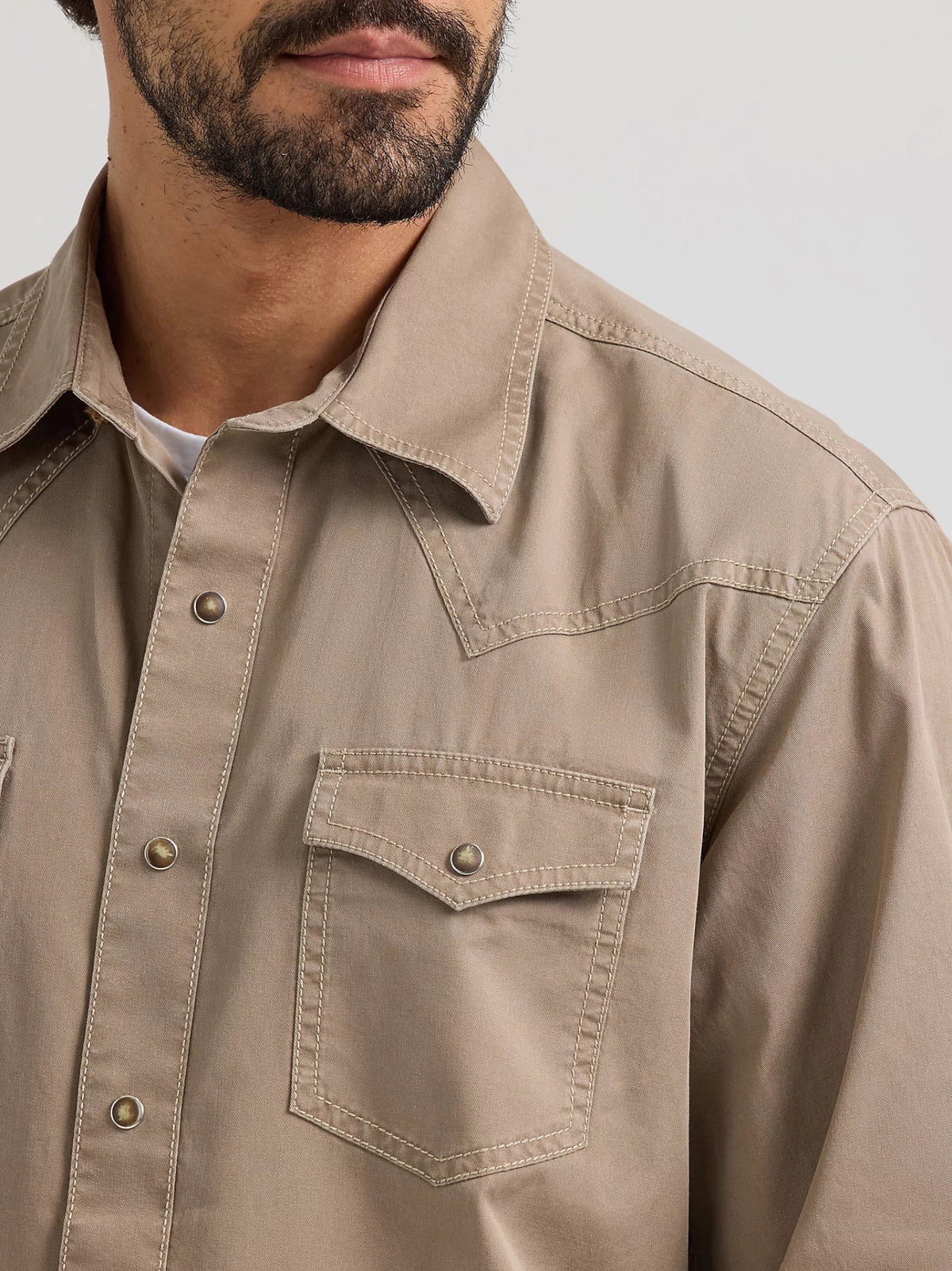 Wrangler Men&#39;s Retro® Premium Snap-Up Long Sleeve Work Shirt - Work World - Workwear, Work Boots, Safety Gear