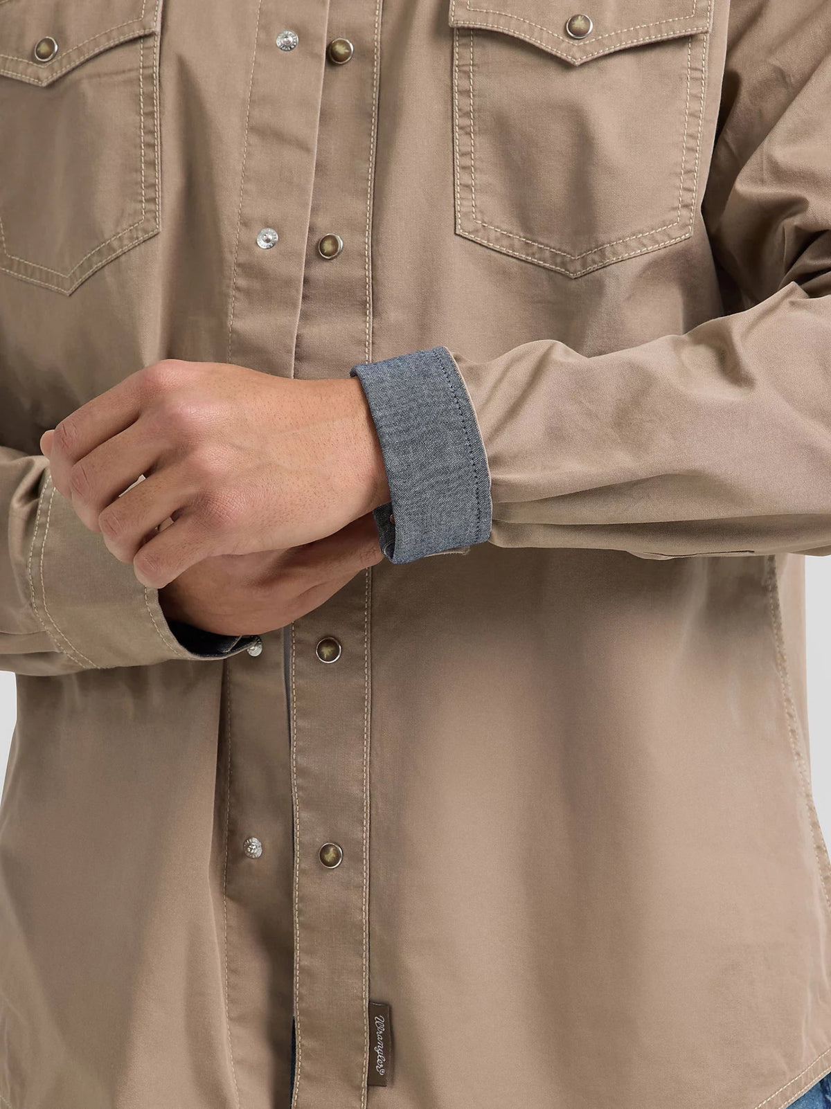 Wrangler Men&#39;s Retro® Premium Snap-Up Long Sleeve Work Shirt - Work World - Workwear, Work Boots, Safety Gear