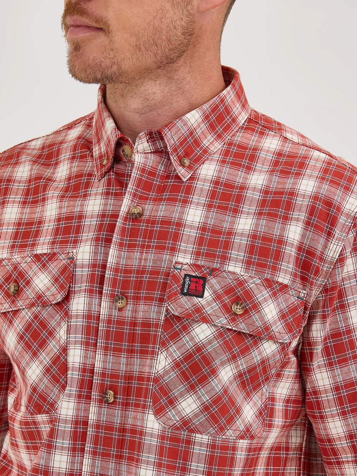 Wrangler RIGGS Workwear® Men&#39;s Foreman Button-Down Short Sleeve Work Shirt - Work World - Workwear, Work Boots, Safety Gear