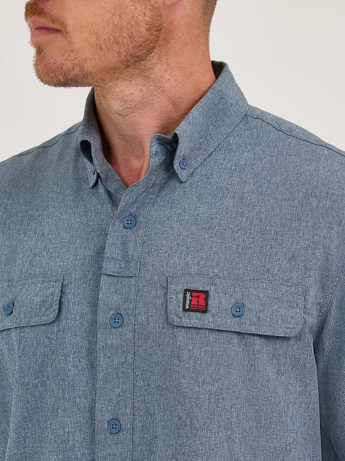 Wrangler RIGGS Men&#39;s Lightweight Vented Button-Down Short Sleeve Work Shirt - Work World - Workwear, Work Boots, Safety Gear