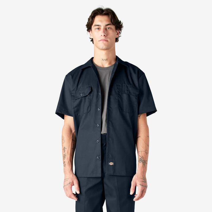 Dickies Men&#39;s Short Sleeve Work Shirt - Work World - Workwear, Work Boots, Safety Gear
