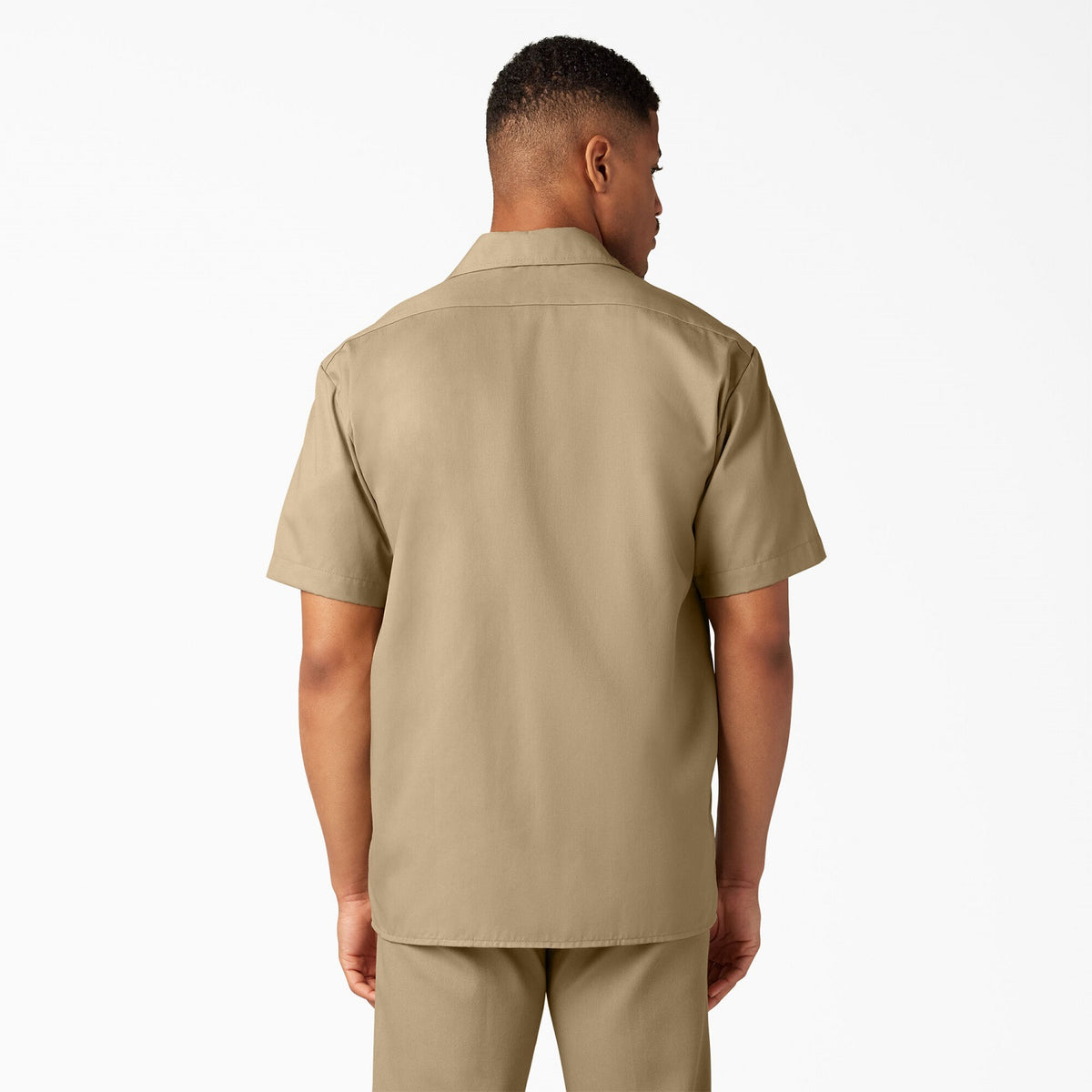 Dickies Men&#39;s Short Sleeve Work Shirt_Khaki - KEEP OFFLINE, PFAS - Work World - Workwear, Work Boots, Safety Gear