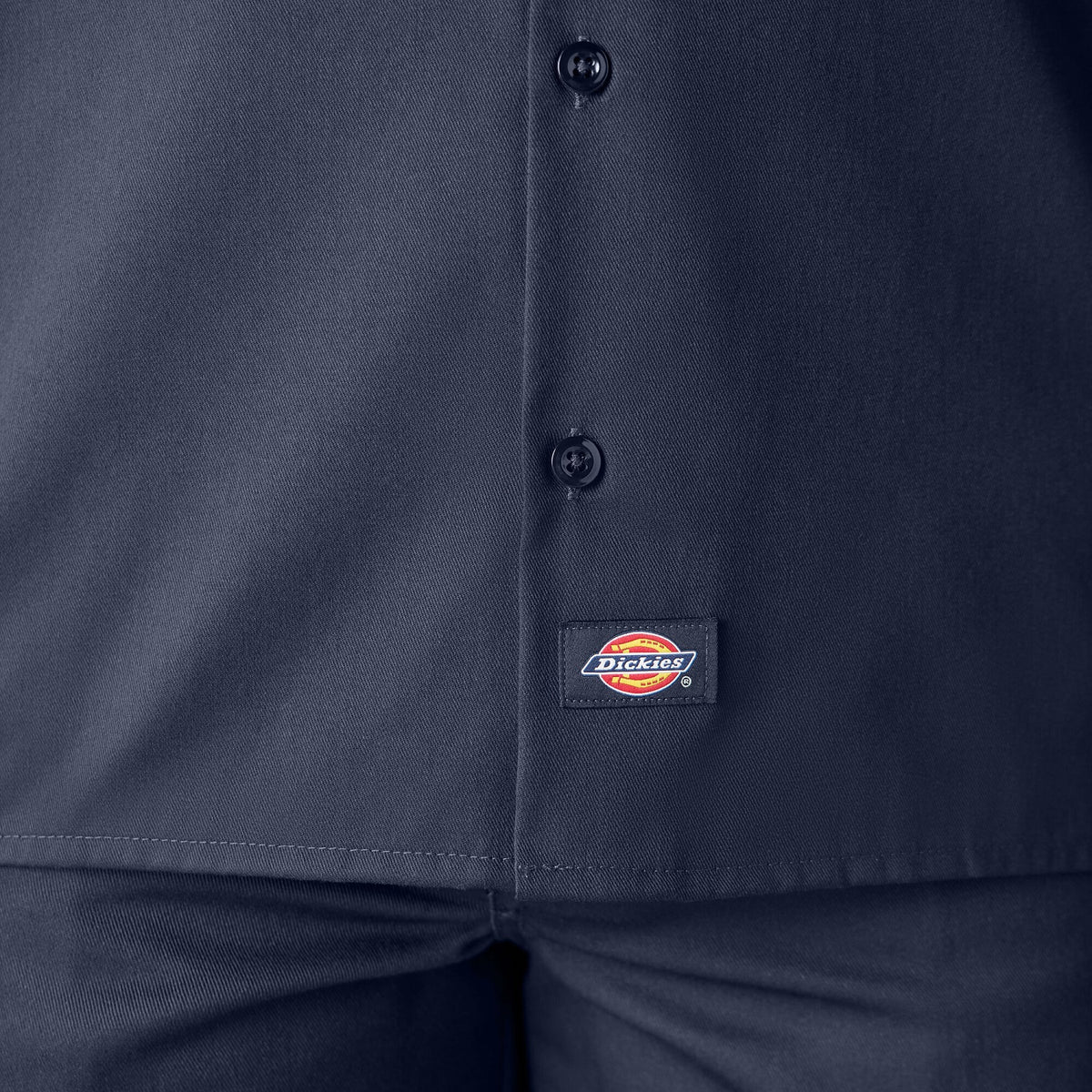 Dickies Men&#39;s Short Sleeve Work Shirt_Navy - KEEP OFFLINE, PFAS - Work World - Workwear, Work Boots, Safety Gear