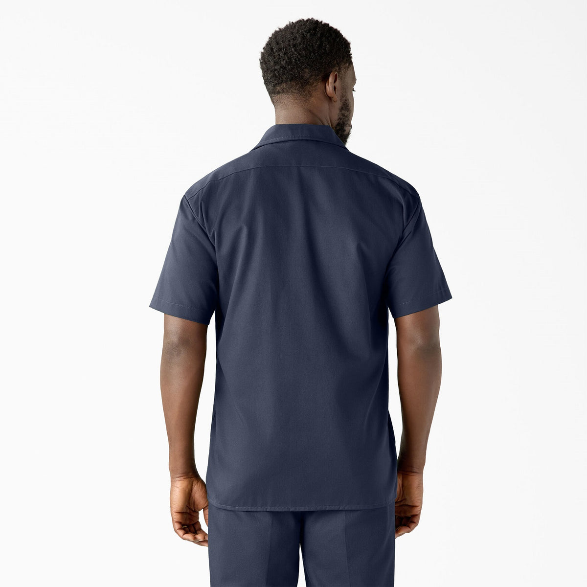 Dickies Men&#39;s Short Sleeve Work Shirt_Navy - KEEP OFFLINE, PFAS - Work World - Workwear, Work Boots, Safety Gear