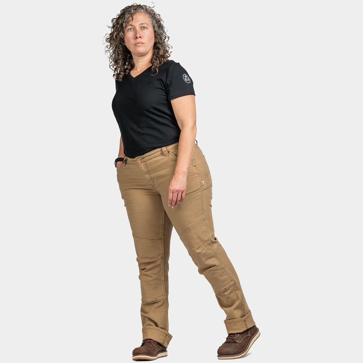 Dovetail Workwear Women&#39;s GO TO Double-Front Canvas Stretch Pant - Work World - Workwear, Work Boots, Safety Gear