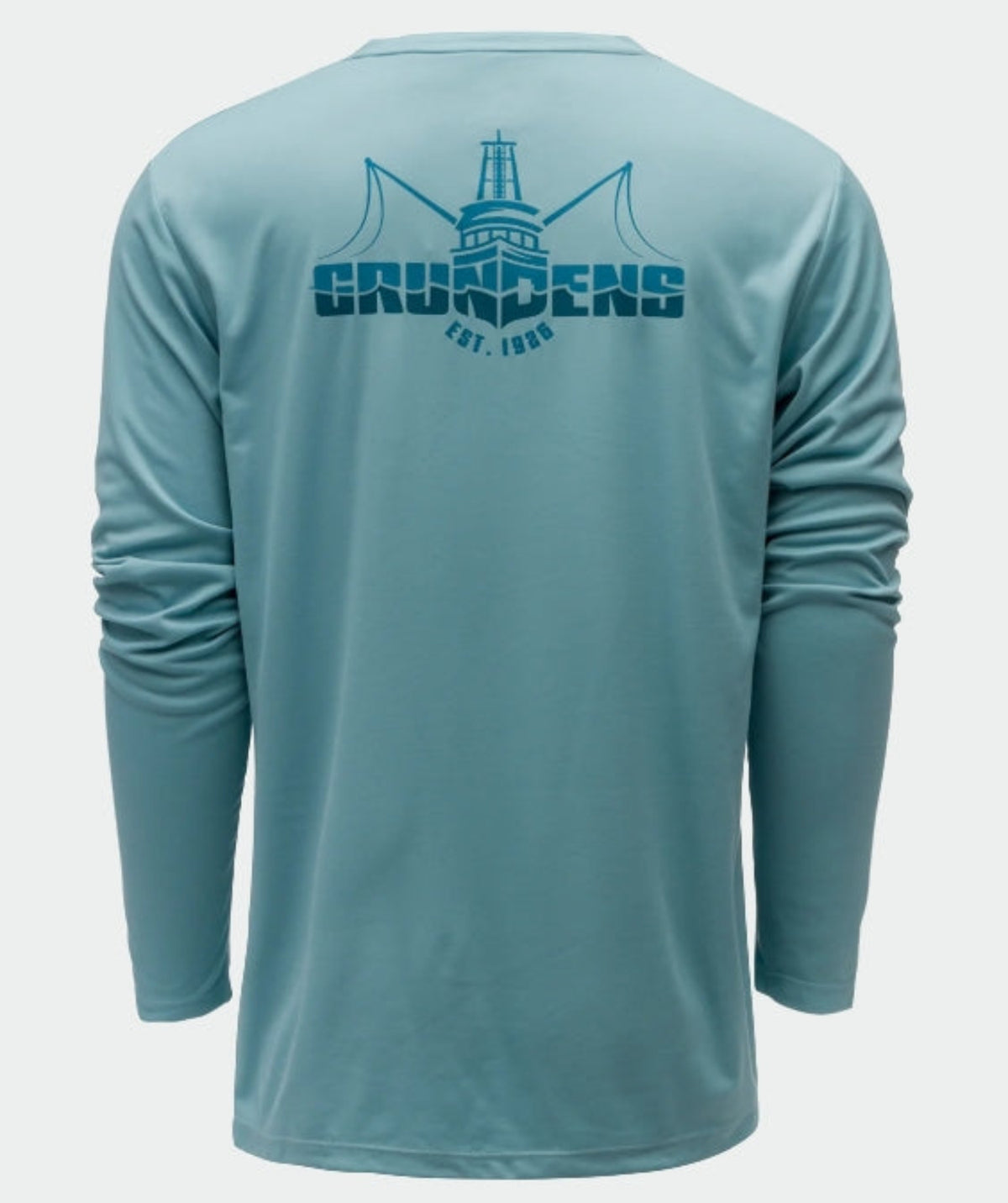 Grundéns Logo Boat Graphic Tech Long Sleeve T-Shirt - Work World - Workwear, Work Boots, Safety Gear