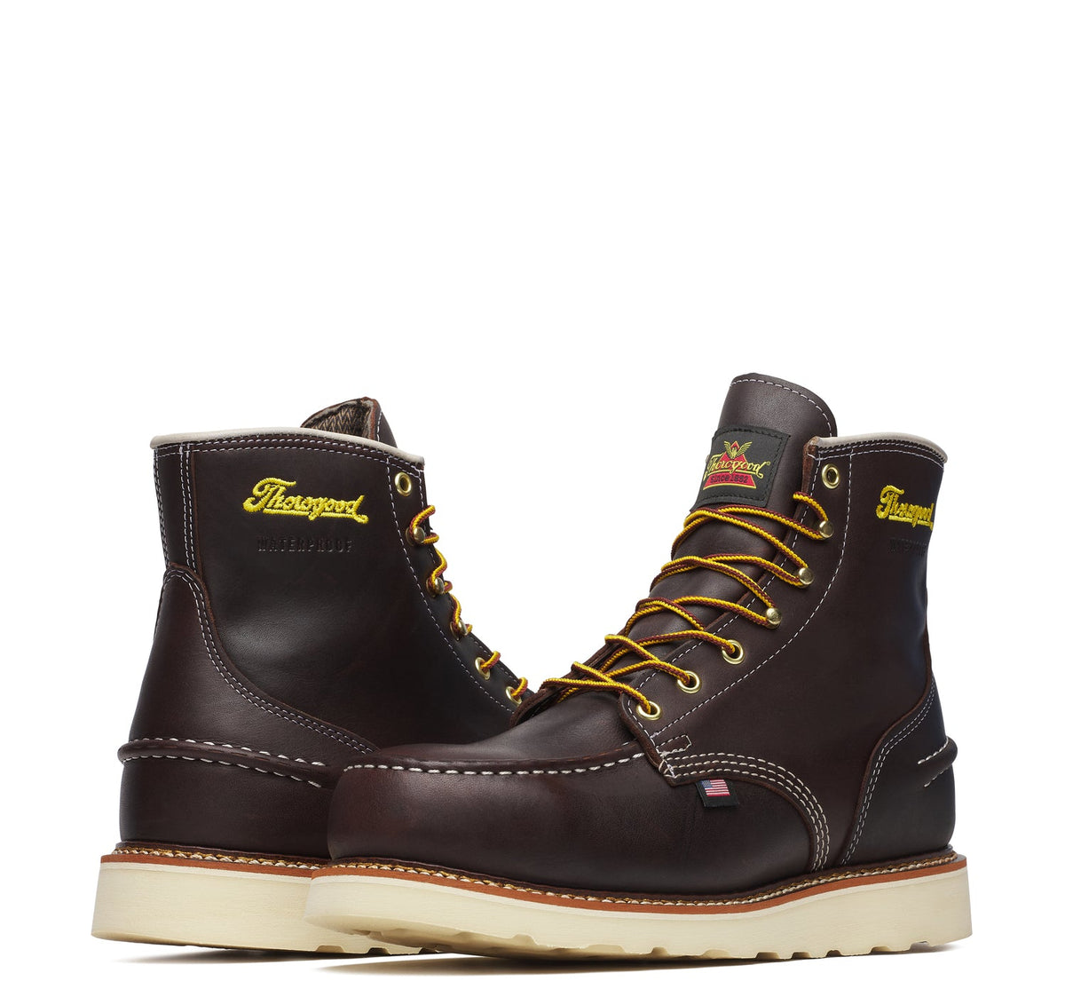 Thorogood Men&#39;s 1957 Series 6&quot; Moc Toe Waterproof MAXWear Wedge Boot - Work World - Workwear, Work Boots, Safety Gear