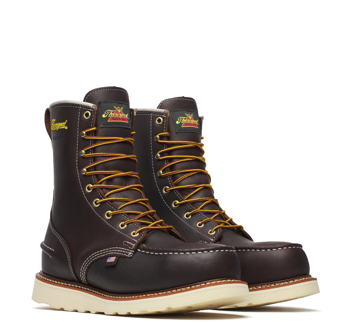 Thorogood Men&#39;s 1957 Series MAXWear Wedge Moc-Toe Waterproof 8&quot; Steel Toe Work Boot - Work World - Workwear, Work Boots, Safety Gear