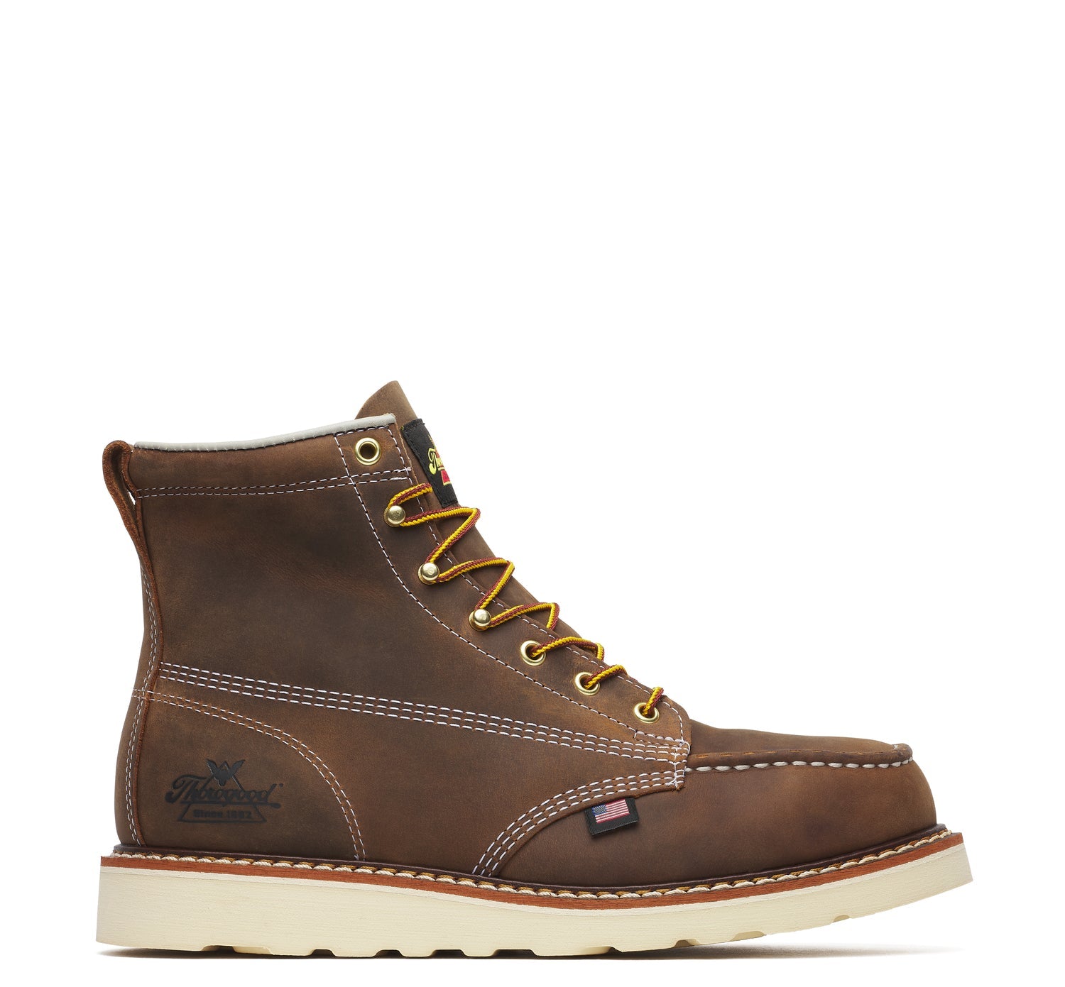 Thorogood Men's American Heritage 6" Moc Toe Steel Toe Work Boot - Work World - Workwear, Work Boots, Safety Gear