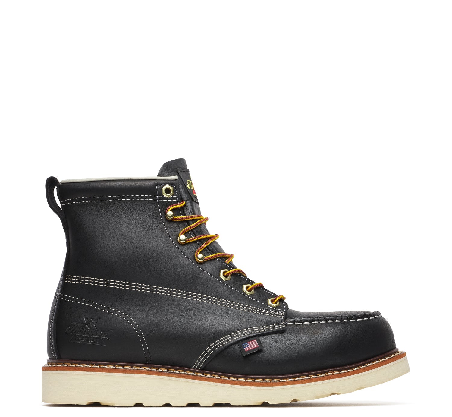 Thorogood Men's American Heritage MAXWear Wedge 6" Steel Toe Work Boot_Black - Work World - Workwear, Work Boots, Safety Gear