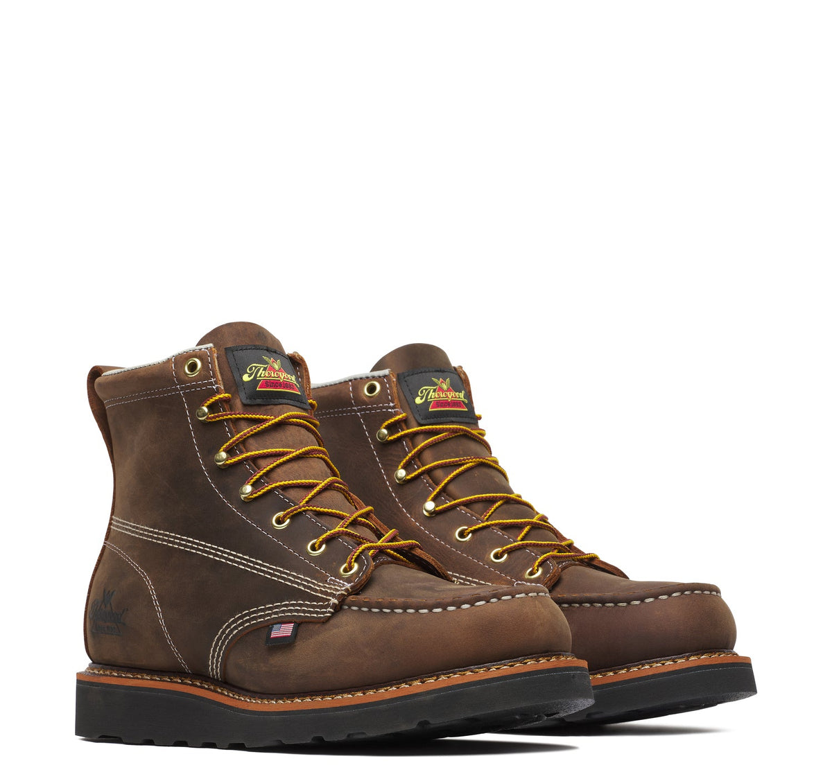 Thorogood Men&#39;s American Heritage 6&quot; Moc Toe Wedge Boot - Work World - Workwear, Work Boots, Safety Gear