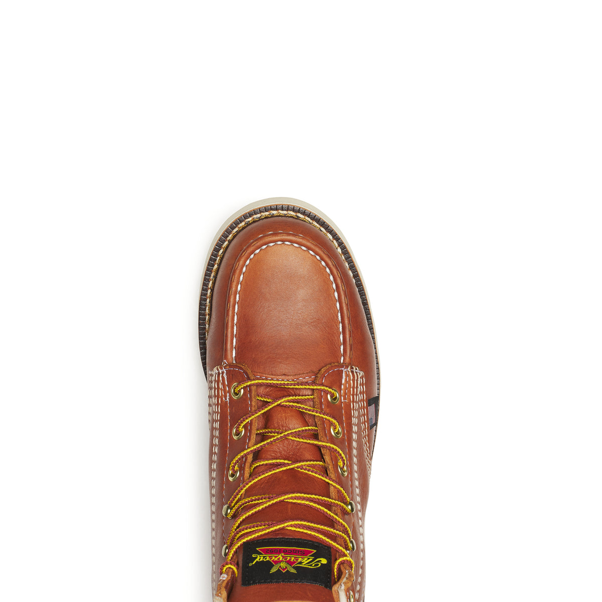 Thorogood Men&#39;s American Heritage MAXWear Wedge 6&quot; Soft Toe Work Boot_Tobacco - Work World - Workwear, Work Boots, Safety Gear