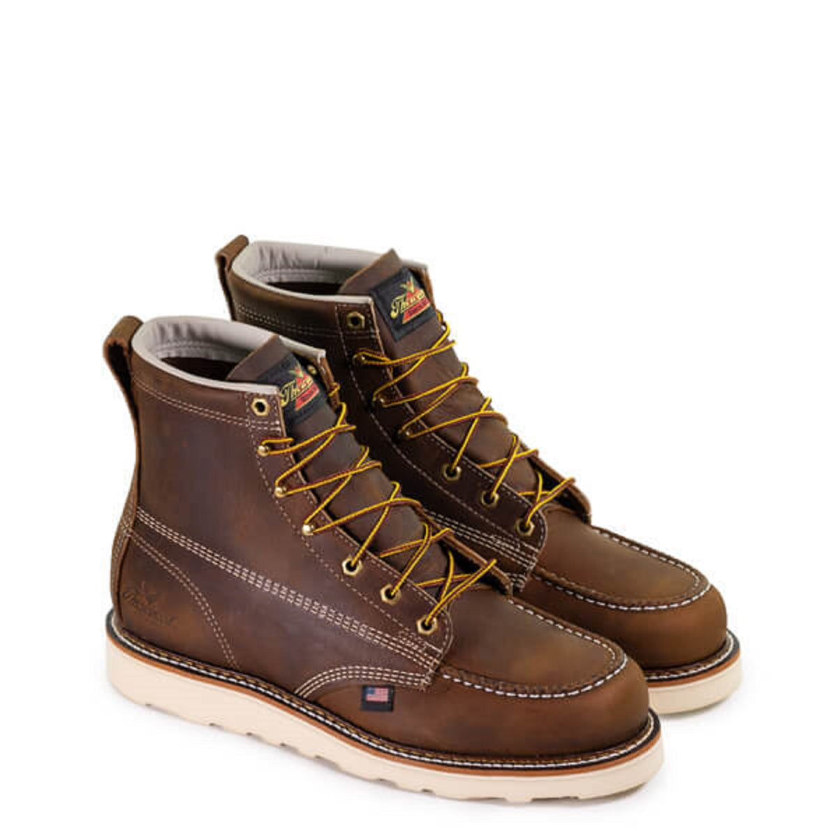 Thorogood Men&#39;s American Heritage MAXWear Wedge 6&quot; Moc Toe Work Boot - Work World - Workwear, Work Boots, Safety Gear