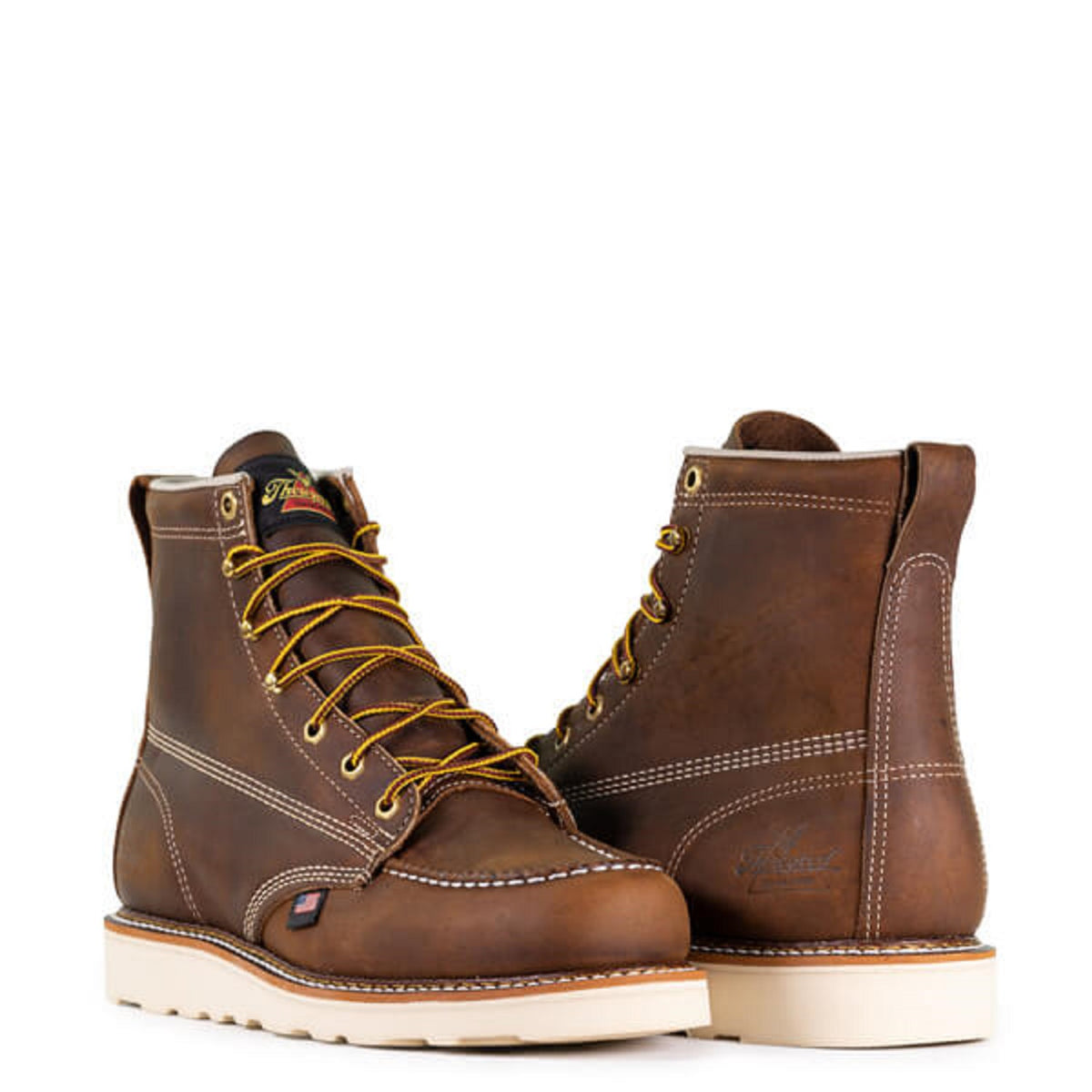 Thorogood Men&#39;s American Heritage MAXWear Wedge 6&quot; Moc Toe Work Boot - Work World - Workwear, Work Boots, Safety Gear