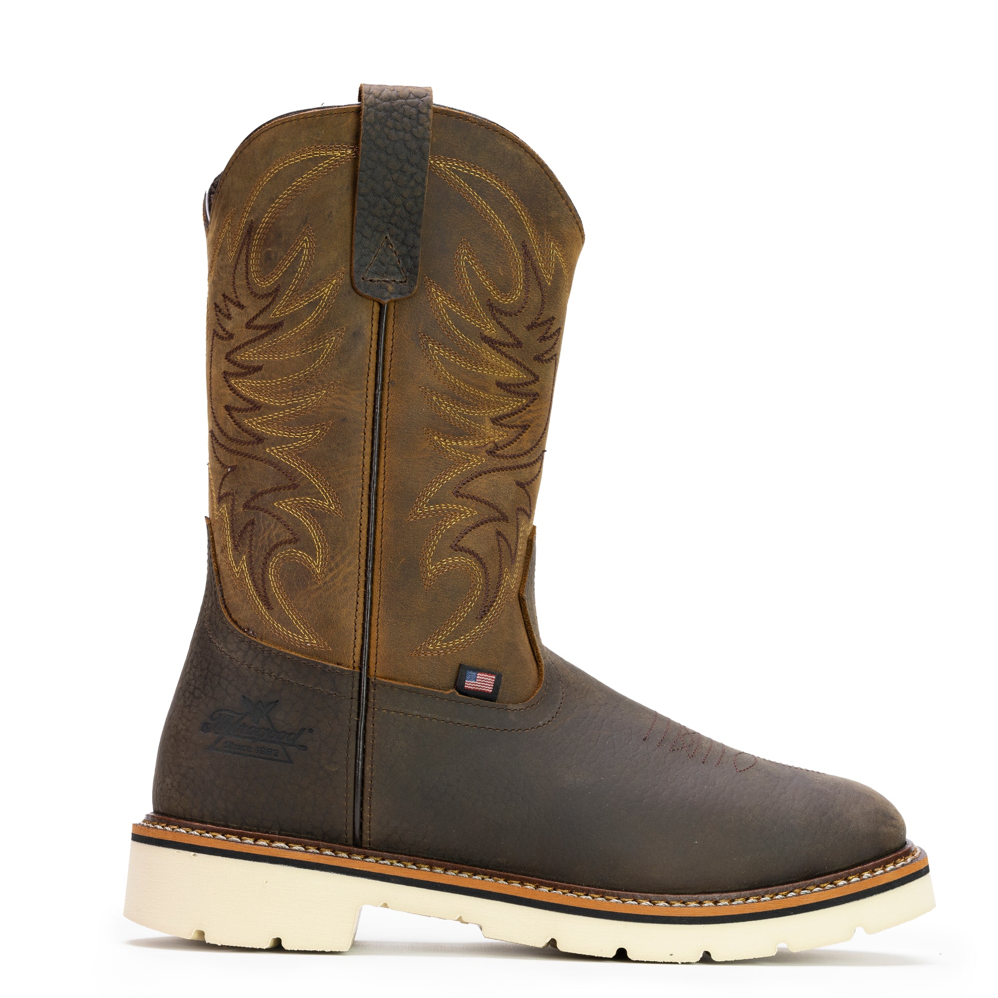 Thorogood Men's American Heritage Square Toe 11" EH Western Boot - Work World - Workwear, Work Boots, Safety Gear