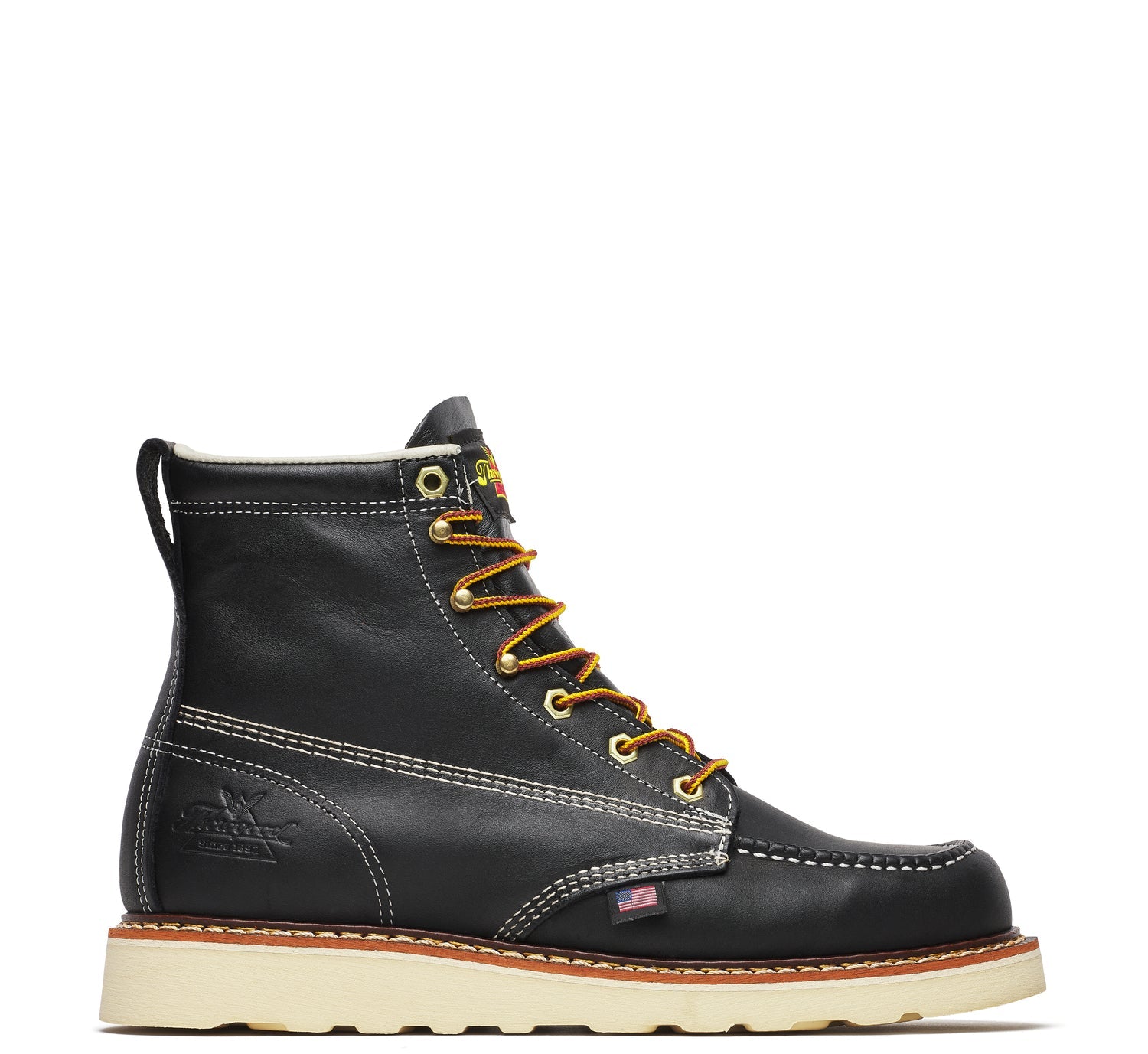 Thorogood Men's American Heritage MAXWear Wedge 6" Soft Toe Work Boot_Black - Work World - Workwear, Work Boots, Safety Gear