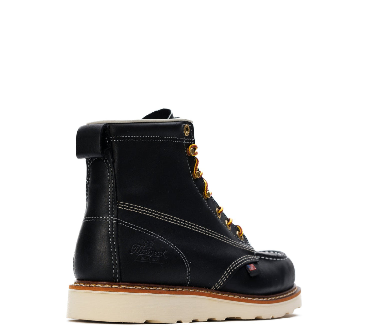 Thorogood Men&#39;s American Heritage MAXWear Wedge 6&quot; Soft Toe Work Boot_Black - Work World - Workwear, Work Boots, Safety Gear