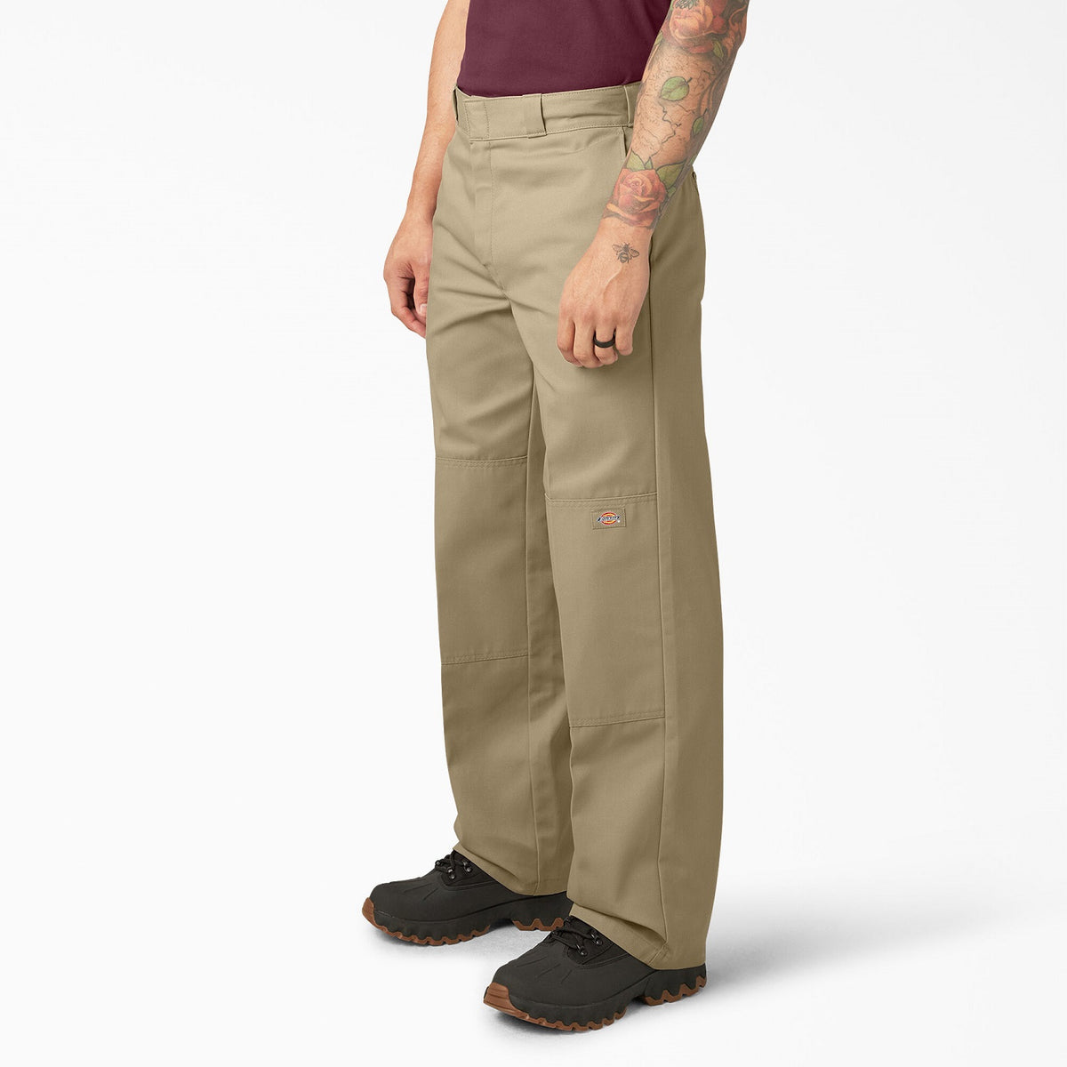 Dickies Men&#39;s Loose Fit Twill Double Knee Work Pant_Khaki- KEEP OFFLINE, PFAS - Work World - Workwear, Work Boots, Safety Gear
