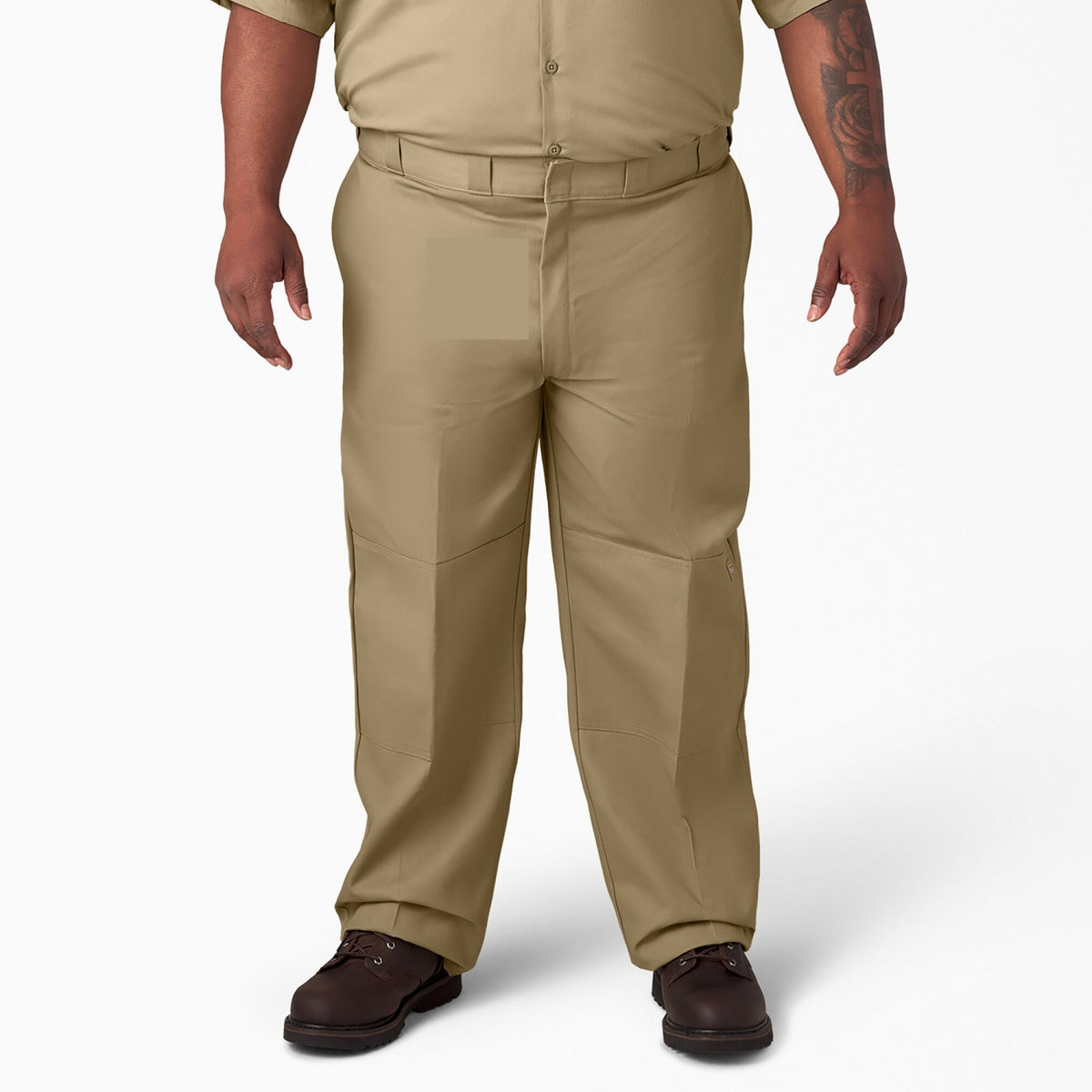 Dickies Men&#39;s Loose Fit Twill Double Knee Work Pant_Khaki- KEEP OFFLINE, PFAS - Work World - Workwear, Work Boots, Safety Gear