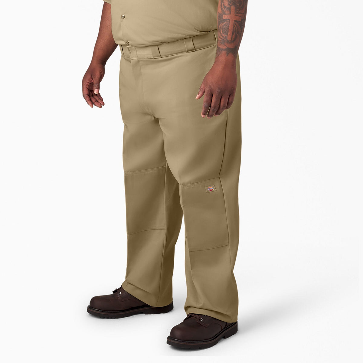Dickies Men&#39;s Loose Fit Twill Double Knee Work Pant_Khaki- KEEP OFFLINE, PFAS - Work World - Workwear, Work Boots, Safety Gear