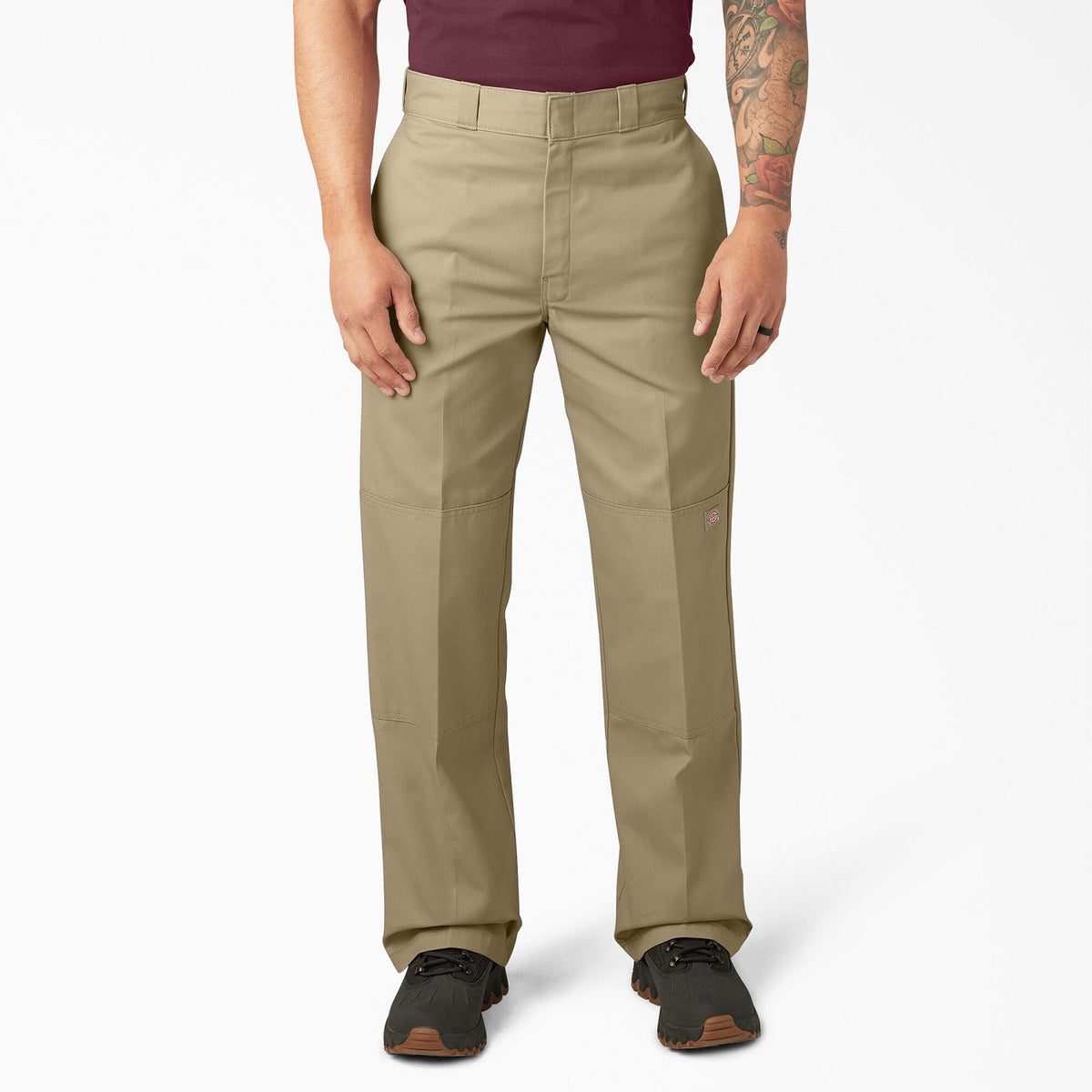 Dickies Men&#39;s Loose Fit Twill Double Knee Work Pant_Khaki- KEEP OFFLINE, PFAS - Work World - Workwear, Work Boots, Safety Gear