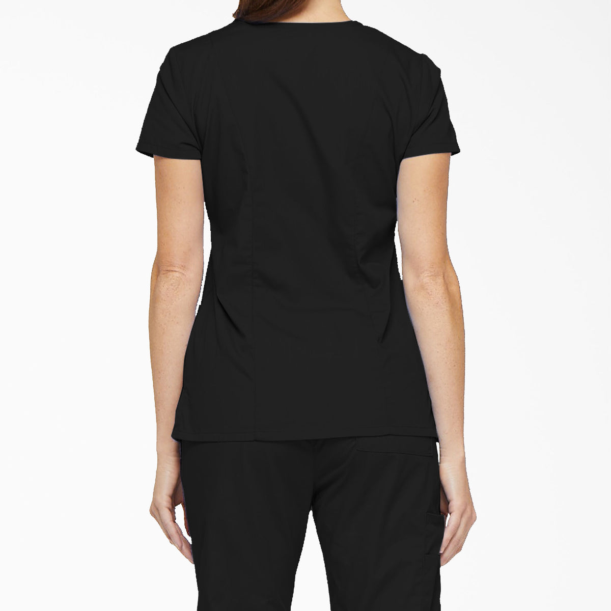Dickies Women&#39;s EDS Signature V-Neck Scrub Top_Black - Work World - Workwear, Work Boots, Safety Gear