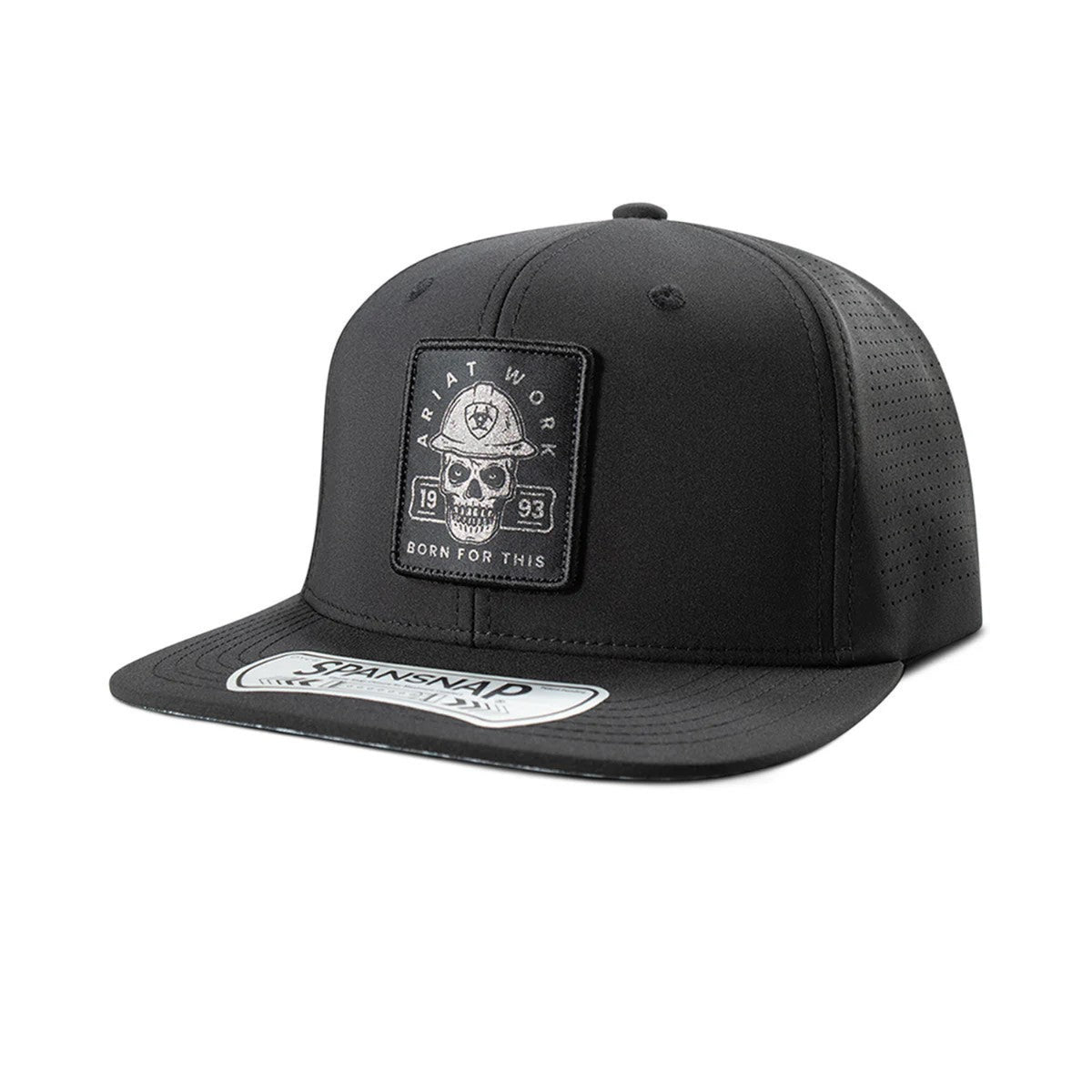 Ariat Men&#39;s Hard Hat Skull Graphic Patch Trucker Hat - Work World - Workwear, Work Boots, Safety Gear