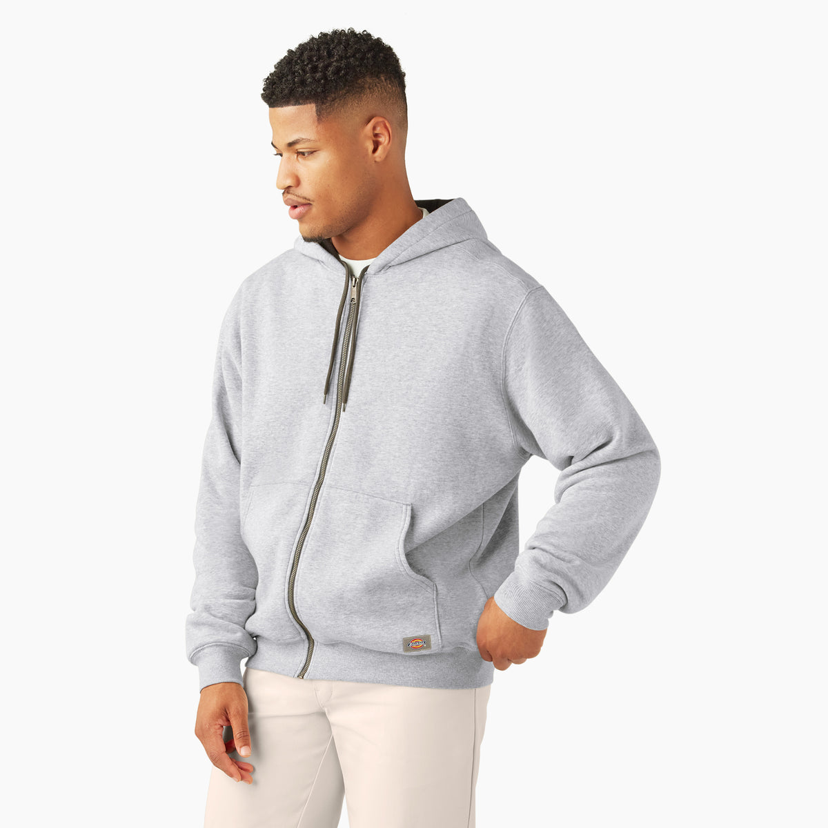 Dickies Men&#39;s Thermal Fleece-Lined Full-Zip Hoodie - Work World - Workwear, Work Boots, Safety Gear